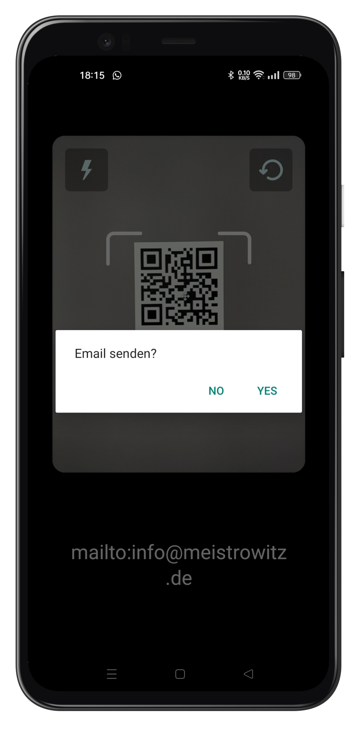 FreeQR ist eine Android-App zum Scannen von QR-Codes, Lesen aus Bildern, lokalen Speichern von Scans und Erstellen eigener QR-Codes.
