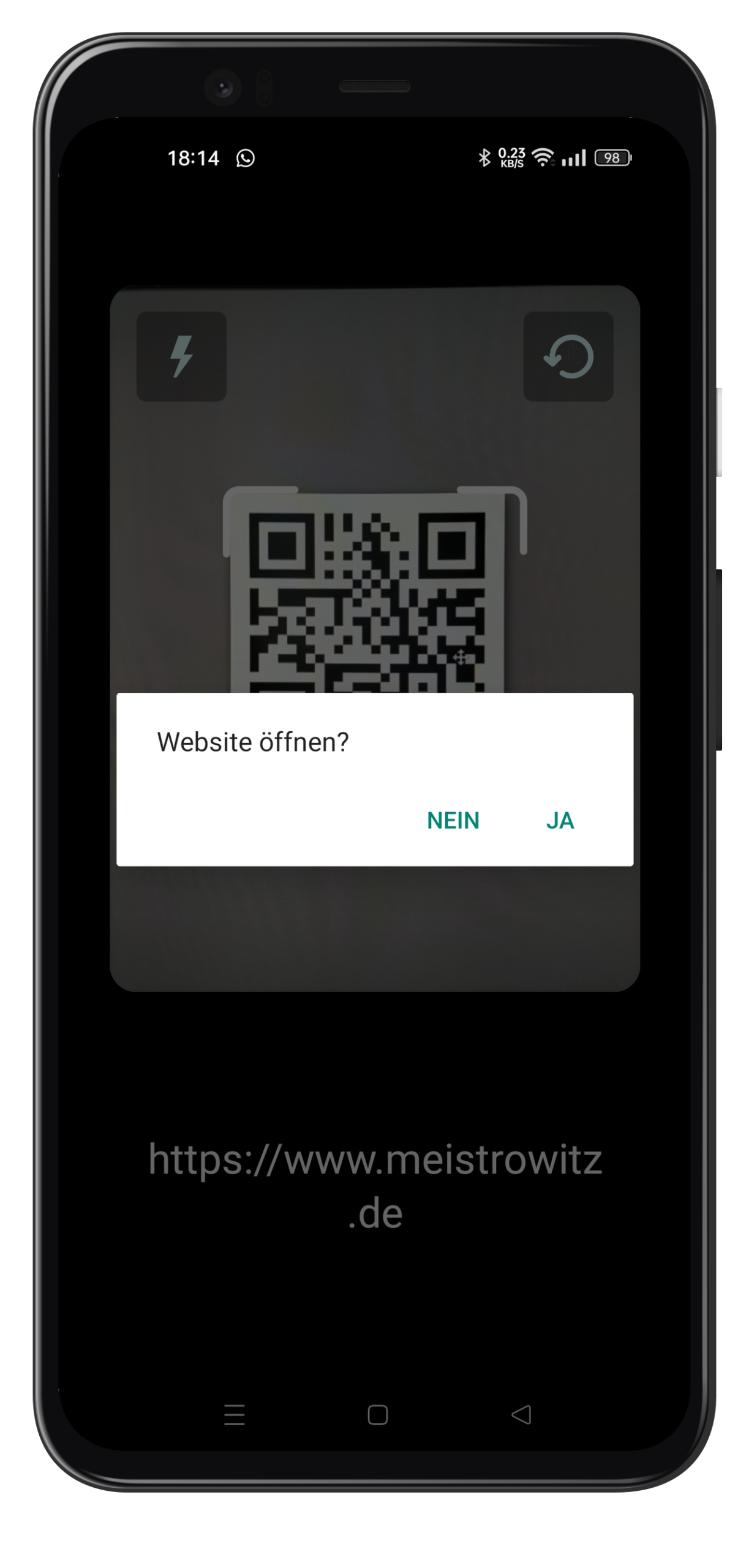 FreeQR ist eine Android-App zum Scannen von QR-Codes, Lesen aus Bildern, lokalen Speichern von Scans und Erstellen eigener QR-Codes.