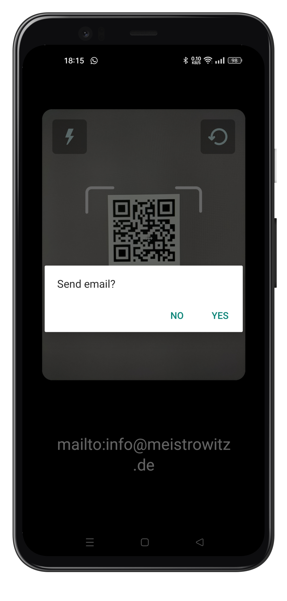 FreeQR is an Android app for scanning QR codes, reading codes from images, keeping a local history and creating your own QR codes.