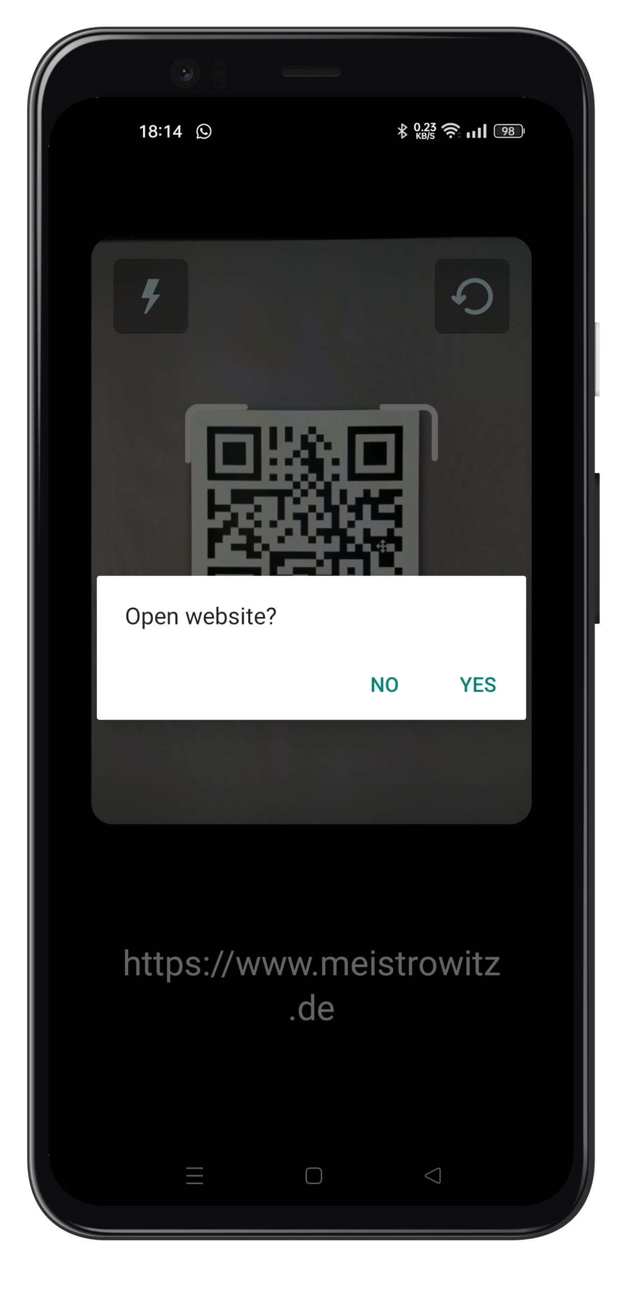 FreeQR is an Android app for scanning QR codes, reading codes from images, keeping a local history and creating your own QR codes.