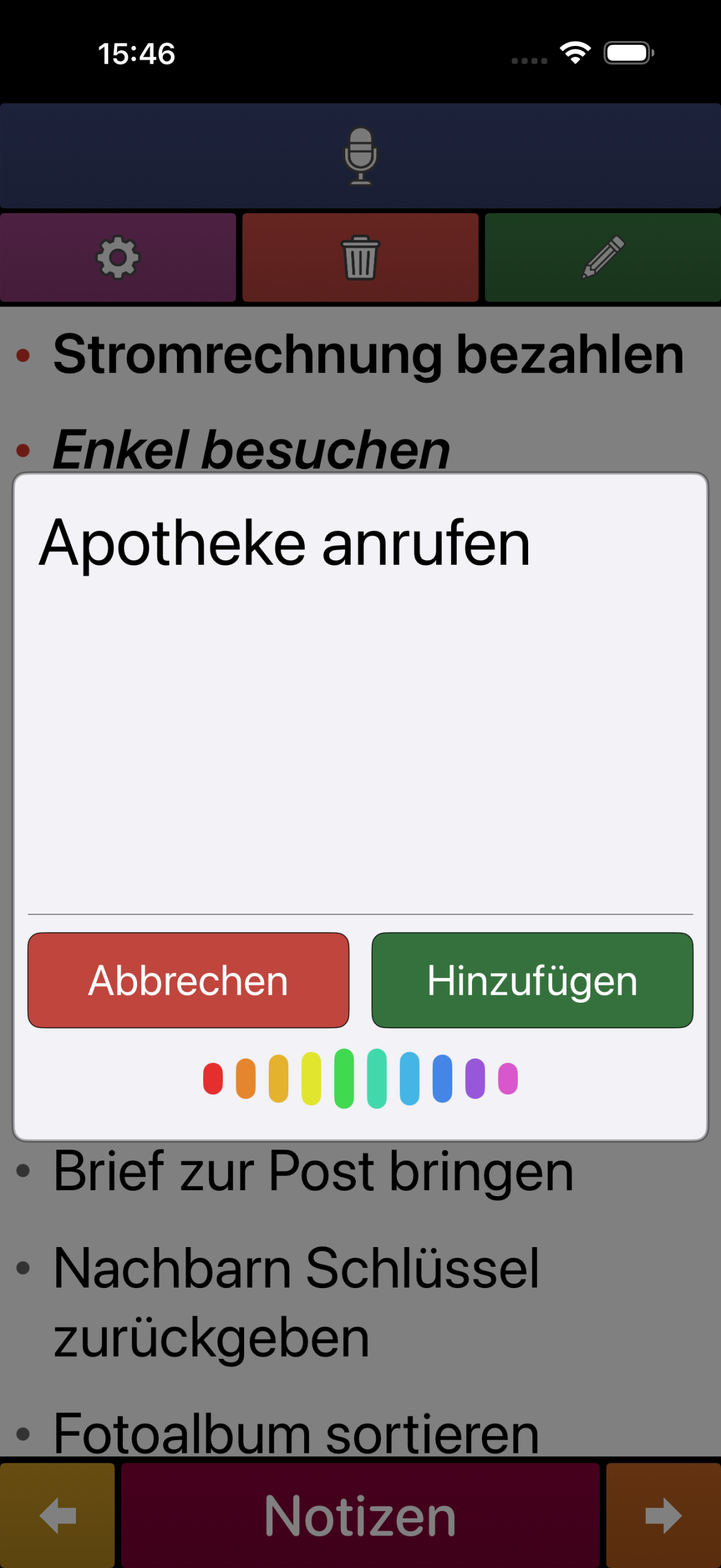 Notepad ist eine iOS-App für Notizen, To-dos, Spracheingabe, iCloud-Sync und Widgets mit starkem Fokus auf Backup und Wiederherstellung.