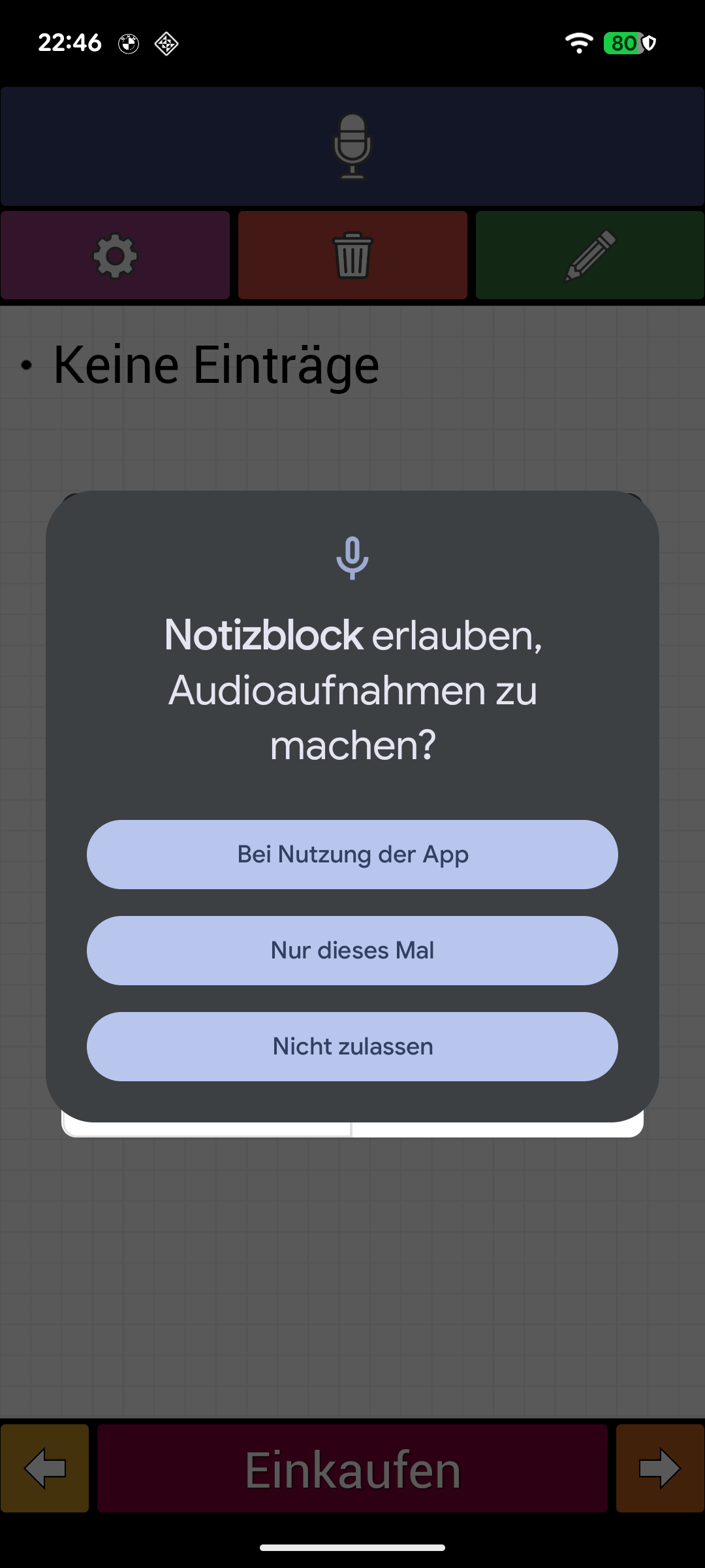 Notizblock ist eine Android-App für Notizen, To-dos und Einkaufslisten, die sich besonders auf kontinuierliches Diktieren per Sprache konzentriert.